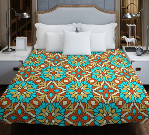 Traditional Ethnic Floral Pattern Duvet Cover