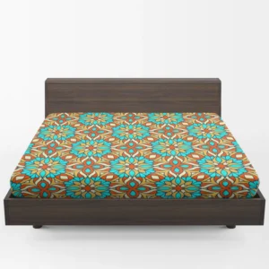 Traditional Ethnic Floral Pattern Fitted Sheet 1