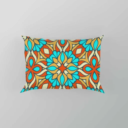 Traditional Ethnic Floral Pattern Pillow Case