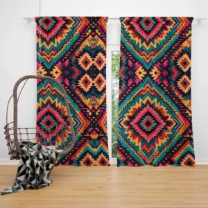 Traditional Ethnic Pattern Curtain