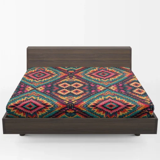 Traditional Ethnic Pattern Fitted Sheet 1