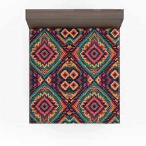 Traditional Ethnic Pattern Fitted Sheet