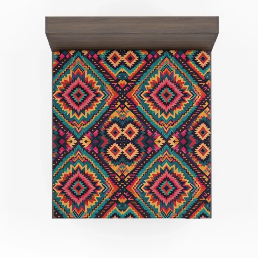 Traditional Ethnic Pattern Fitted Sheet