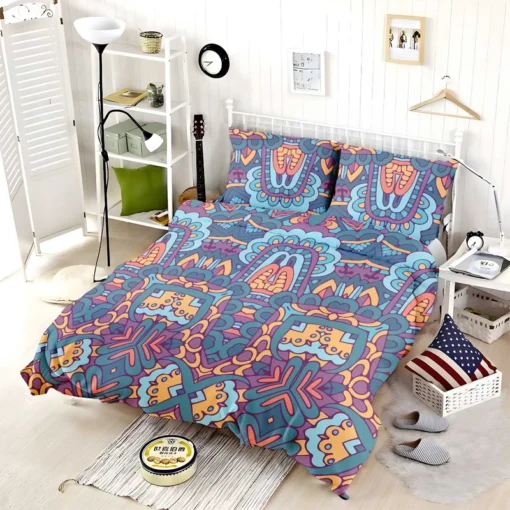 Traditional Ethnic Striped Texture Bedding Set