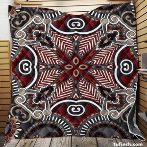 Traditional Floral Paisley Design Quilt Blanket