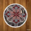 Traditional Floral Paisley Design Round Beach Towel