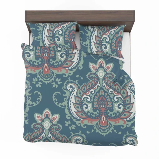 Traditional Indian Damask Pattern Bedding Set 2