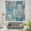 Traditional Indian Damask Pattern Wall Tapestry