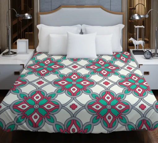 Traditional Indian Ikat Design Duvet Cover