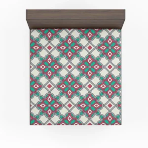 Traditional Indian Ikat Design Fitted Sheet