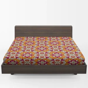 Traditional Indian Seamless Design Fitted Sheet 1