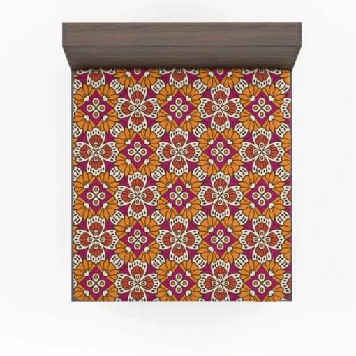 Traditional Indian Seamless Design Fitted Sheet