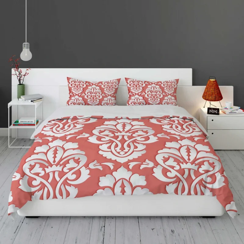 Traditional Japanese Damask Design Bedding Set 1