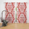 Traditional Japanese Damask Design Curtain