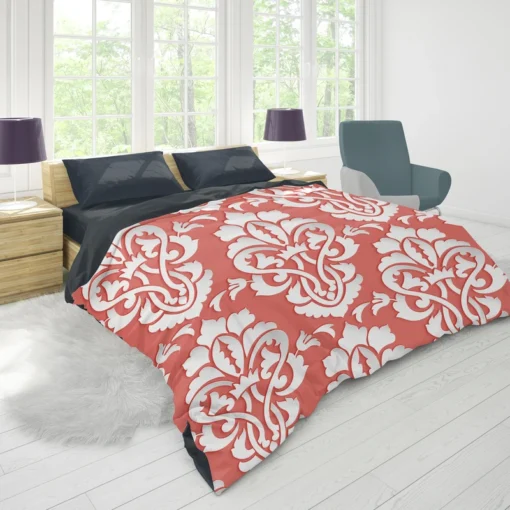 Traditional Japanese Damask Design Duvet Cover 1