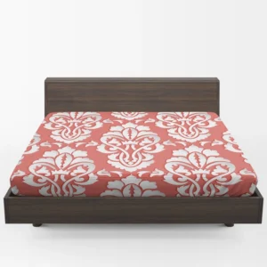 Traditional Japanese Damask Design Fitted Sheet 1