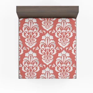 Traditional Japanese Damask Design Fitted Sheet