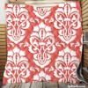 Traditional Japanese Damask Design Quilt Blanket