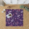 Traditional Little Purple Pink Paisley Rug