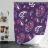 Traditional Little Purple Pink Paisley Shower Curtain