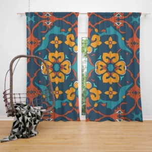 Traditional Morocco Folk Design Curtain