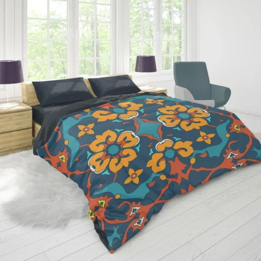 Traditional Morocco Folk Design Duvet Cover 1