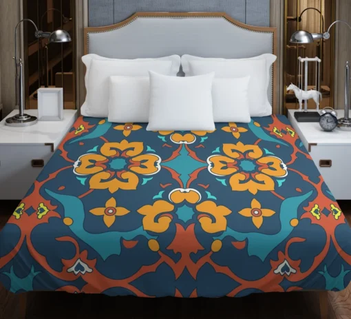 Traditional Morocco Folk Design Duvet Cover