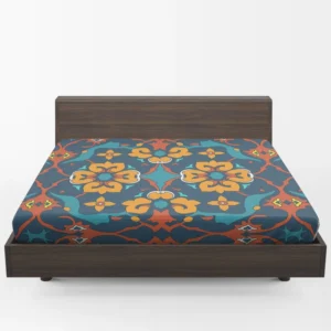 Traditional Morocco Folk Design Fitted Sheet 1