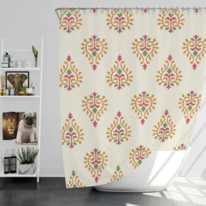 Traditional Mughal Design Shower Curtain