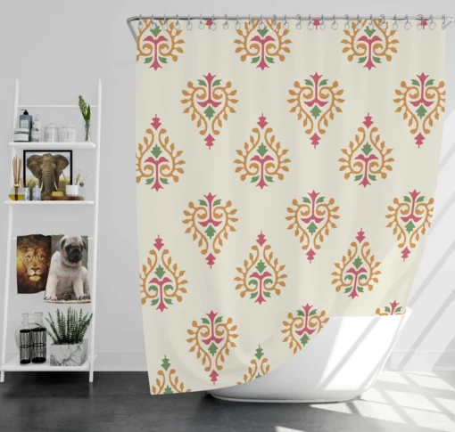 Traditional Mughal Design Shower Curtain