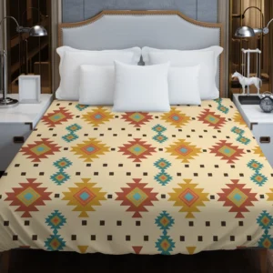 Traditional Native American Design Duvet Cover