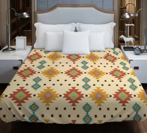 Traditional Native American Design Duvet Cover