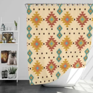 Traditional Native American Design Shower Curtain