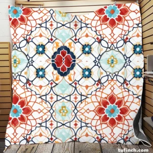 Traditional Punjabi Pakistani Pattern Quilt Blanket