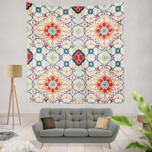 Traditional Punjabi Pakistani Pattern Wall Tapestry