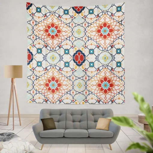 Traditional Punjabi Pakistani Pattern Wall Tapestry