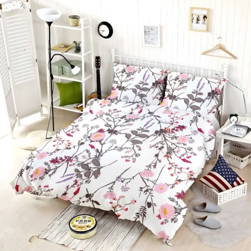 Trendy Tiny Floral Bedding Set