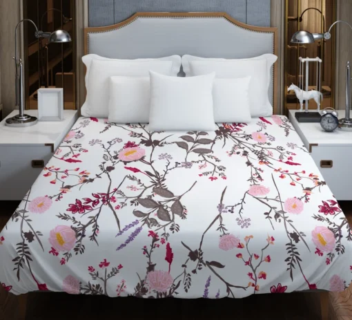 Trendy Tiny Floral Duvet Cover