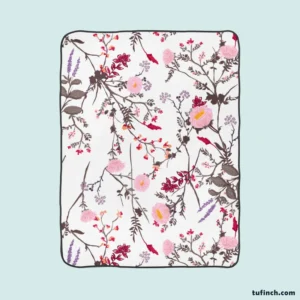 Trendy Tiny Floral Fleece Blanket 1