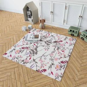 Trendy Tiny Floral Rug 1