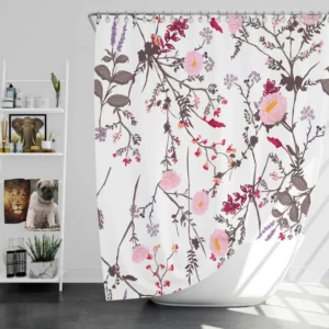 Trendy Tiny Floral Shower Curtain