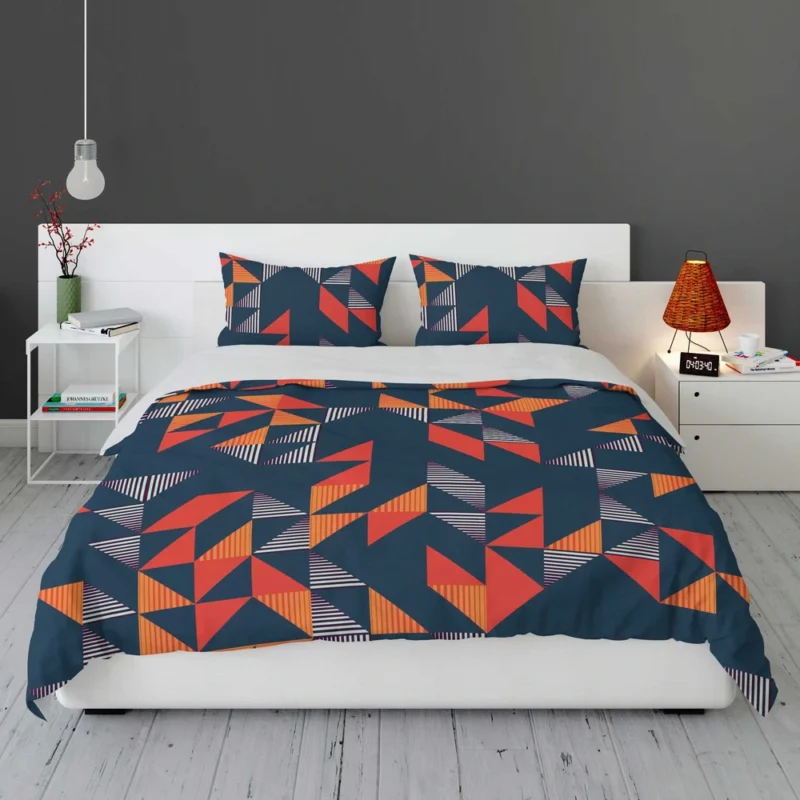 Trendy Triangle Abstract Design Bedding Set 1