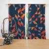 Trendy Triangle Abstract Design Curtain