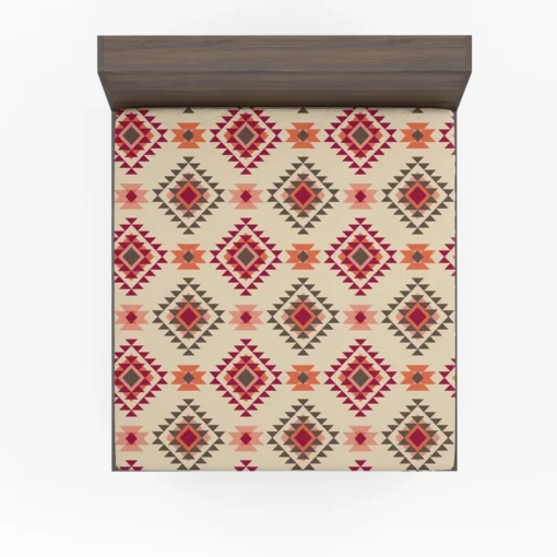 Tribal Aztec Argyle Design Fitted Sheet