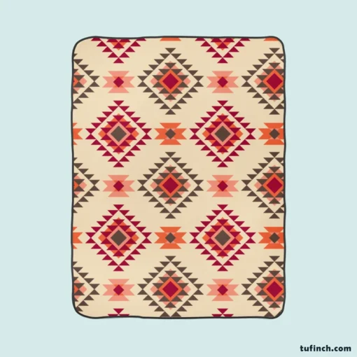 Tribal Aztec Argyle Design Fleece Blanket 1