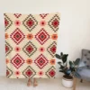 Tribal Aztec Argyle Design Fleece Blanket