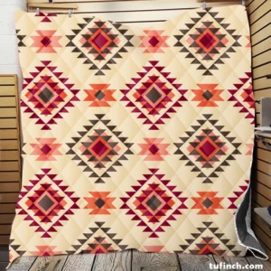 Tribal Aztec Argyle Design Quilt Blanket