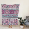 Tribal Ethnic Design Fleece Blanket