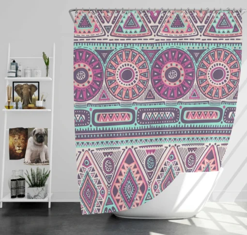 Tribal Ethnic Design Shower Curtain