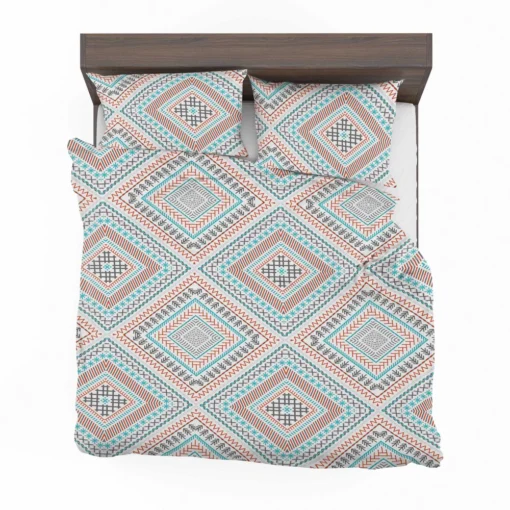 Tribal Ethnic Square Pattern Bedding Set 2